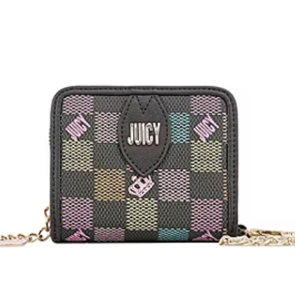 Juicy By Juicy Couture Checkmate Zip Around Wallet NWT